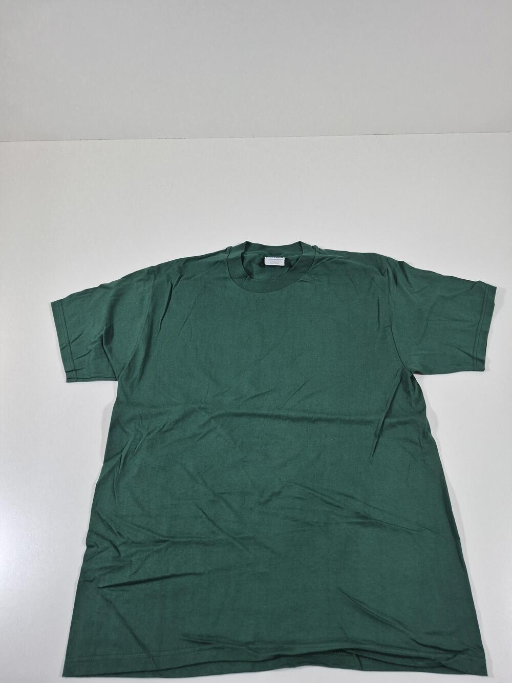 VTG Hanes Beefy-T Shirt Men's L Green Short Sleeve Cotton Tee USA Blank 90s NOS
